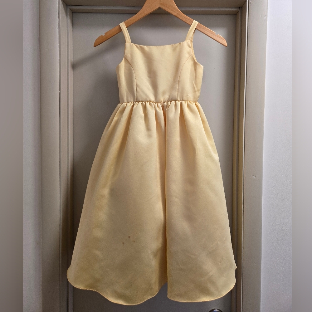 David's Bridal Canary Yellow Flower Girl Dress | Costume, Dress Up, or Formal!